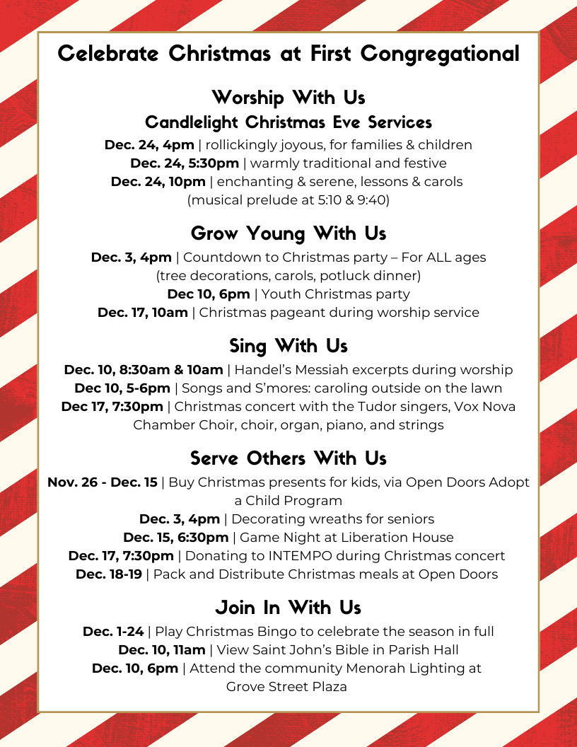 Celebrate Christmas with Us! - The First Congregational Church of Darien